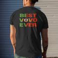 Best Vovo Ever Portuguese Grandpa Portugal Flag Mens Back Print T-shirt Gifts for Him