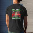 Best Wishes Warmest Regards Christmas Ugly Mens Back Print T-shirt Gifts for Him