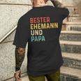 Bester Ehemann Und Papa Der Welt T-Shirt mit Rückendruck Geschenke für Ihn