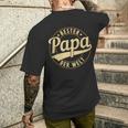 Bester Papa Der Weltatertag Geschenk T-Shirt mit Rückendruck Geschenke für Ihn