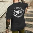 Bester Papa Der Weltatertag Bester Papi Stolzer Papa T-Shirt mit Rückendruck Geschenke für Ihn