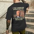Biden A Fool Is Someone Who Supported Him In 2020 Men's T-shirt Back Print Gifts for Him