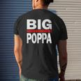Big Poppa Hip Hop Dad Fathers Day Mens Back Print T-shirt Gifts for Him