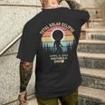 Bigfoot Ashtabula Ohio Total Solar Eclipse 2024 Men's T-shirt Back Print Gifts for Him