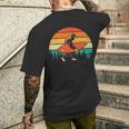 Bigfoot Surfer Retro Surfingboard Surfing Beach Surfboard Men's T-shirt Back Print Gifts for Him