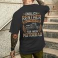 Biker Retirement Hobby Endlich Rentner Zeit Für Motorcycle T-Shirt mit Rückendruck Geschenke für Ihn