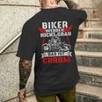 With Biker Werden Nicht Grau Das Ist Chrome Motorcycle Rider Biker S T-Shirt mit Rückendruck Geschenke für Ihn