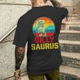 Billy Saurus Family Reunion Last Name Team Custom Men's T-shirt Back Print Gifts for Him