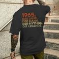 Birthday Vintage 1965 Man Myth Legend T-Shirt mit Rückendruck Geschenke für Ihn