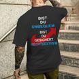 Bist Du Unbequem Bist Du Gesicher T-Shirt mit Rückendruck Geschenke für Ihn
