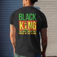 Black Dad Father's Day Juneteenth Black King Most Important Mens Back Print T-shirt Gifts for Him