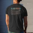 Black Father Definition S Vintage Retro Blackfather Mens Back Print T-shirt Gifts for Him