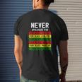 Black Human Rights Juneteenth 2022 Mens Back Print T-shirt Gifts for Him