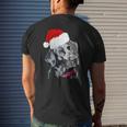 Black Labrador At Christmas Mens Back Print T-shirt Gifts for Him
