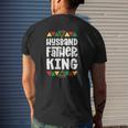 Black Pride S For Men Husband Father King Dad Mens Back Print T-shirt Gifts for Him