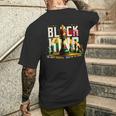 Black History Black King The Most Powerful Piece In The Game Men's T-shirt Back Print Gifts for Him