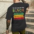 Black History Month Apparel Africa Map Kente Cloth Women Men's T-shirt Back Print Gifts for Him