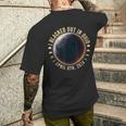 I Blacked Out In Ohio Total Solar Eclipse April 8Th 2024 Men's T-shirt Back Print Gifts for Him