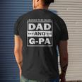 Blessed To Be Called Dad And G-Pa Vintage Father's Day Mens Back Print T-shirt Gifts for Him