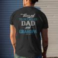 Blessed To Be Called Dad And Grandpa Father's Day Idea Mens Back Print T-shirt Gifts for Him