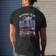 Blessed To Be Called Dad And Grandpa Mens Back Print T-shirt Gifts for Him