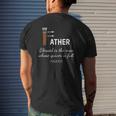 Blessed Man Dad Whose Quiver Is Full Father's Day Mens Back Print T-shirt Gifts for Him