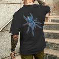 Blue Tarantula Spider Caribenaertical S T-Shirt mit Rückendruck Geschenke für Ihn