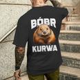 Bobr Kurwa Bober Bobr T-Shirt mit Rückendruck Geschenke für Ihn