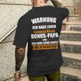 Bonus Papa Bonuspapa Stiefvater Bonusater Geschenk T-Shirt mit Rückendruck Geschenke für Ihn