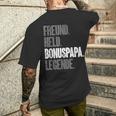 Bonuspapa Bester Stiefpapa Stiefvater Bonus Papa T-Shirt mit Rückendruck Geschenke für Ihn