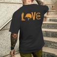 Boots Helmet Horseshoe Love Riding Horse Lover Equestrian Men's T-shirt Back Print Gifts for Him