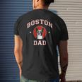 Boston Terrier Dad Pet Lover Mens Back Print T-shirt Gifts for Him
