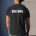 Boxing Lover Gym Boxer Kickboxing Kickboxer Enthusiast Mens Back Print T-shirt Gifts for Him