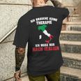 Brauche Keine Therapie Ich Muss Nur Nach Italy T-Shirt mit Rückendruck Geschenke für Ihn