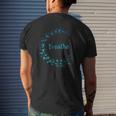 Breathe Gym Yoga Just Breathe Inhale Exhale Mens Back Print T-shirt Gifts for Him