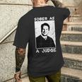 Brett Kavanaugh Sober As A Judge Men's T-shirt Back Print Funny Gifts