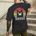 Brudi Catintage Certified Brudi Best Puppy Bro T-Shirt mit Rückendruck Geschenke für Ihn