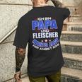 Butcher Dad Butcher Meat Butcher Butcher Battler T-Shirt mit Rückendruck Geschenke für Ihn