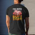 Butt Stuff Pork Barbecue Grilling Shirt Cool Dad Mens Back Print T-shirt Gifts for Him