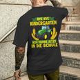 Bye Bye Kindergarten Ich Fahre Jetzt In Die Schule Tractor T-Shirt mit Rückendruck Geschenke für Ihn