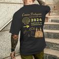 Camino Portugues Santiago De Compostela Portuguese Way 2024 T-Shirt mit Rückendruck Geschenke für Ihn