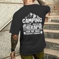 Camping Bier Spruch Wohnwagen Papa Opa Hobbycamper Camper T-Shirt mit Rückendruck Geschenke für Ihn