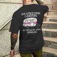 Camping-Leben Essentials Kurzärmliges Herren-T-Kurzärmliges Herren-T-Shirt: Camper Van Motiv, Sinnlos ohne Camping Geschenke für Ihn