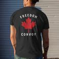 Canada Freedom Convoy 2022 Canadian Truckers Support Mens Back Print T-shirt Gifts for Him