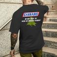 With Cannabis Du Bist Nicht Du Wenn Du Brokkoli Rauchst Motif T-Shirt mit Rückendruck Geschenke für Ihn