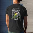 I Can't Keep Calm I'm The Keeper's Dad Soccer Dad Mens Back Print T-shirt Gifts for Him