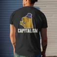Capybara Capytalism Capitalism Capybara Men's T-shirt Back Print Gifts for Him