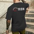 Cardiac Tech Heart Men's T-shirt Back Print Gifts for Him