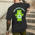 Care Bears St Patrick's Day Good Luck Bear Who Needs Luck Men's T-shirt Back Print Gifts for Him