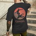 Cascais Portugal Windsurfing Surfing Surfers Men's T-shirt Back Print Gifts for Him